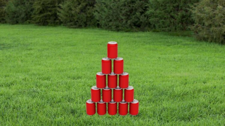 beer can tower