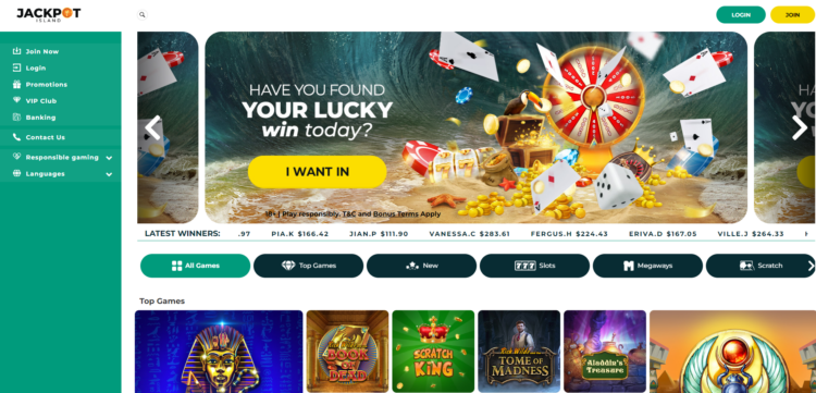 Jackpot Island – Best New Instant Withdrawal Casino in New Zealand