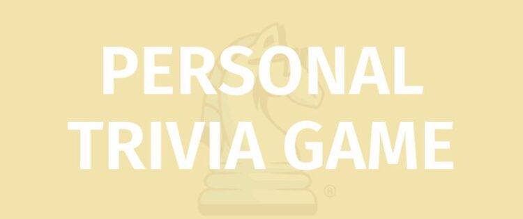 Personal Trivia rules title